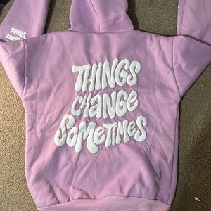 purple hoodie